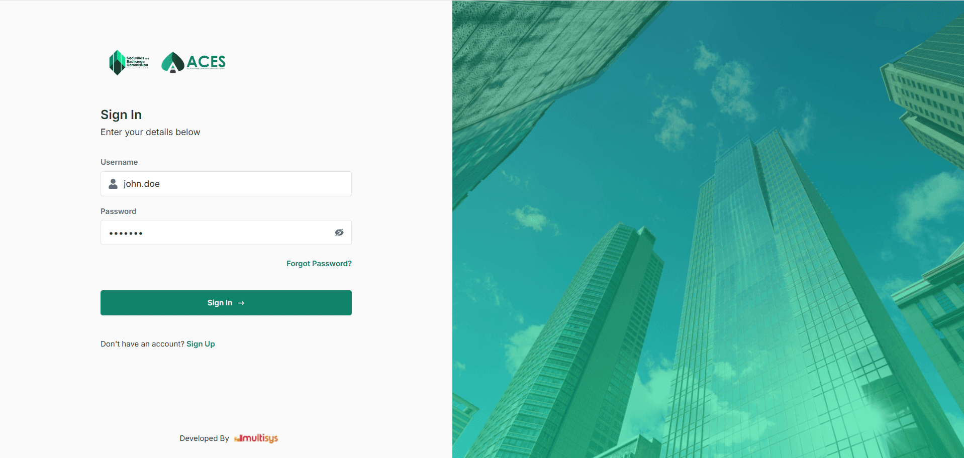 Screenshot of SEC Examinee Portal
